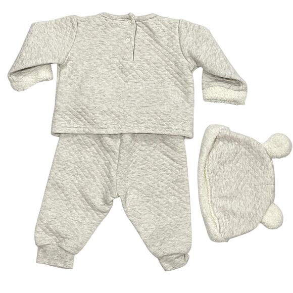 Baby Sweatsuit Matching Set Outfit | Unisex Cream Beige | Kyle & Deena New York - Picture 2 of 9